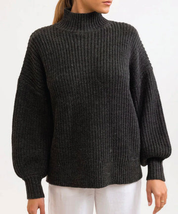 Rhythm Lakewood Oversized Knit - Charcoal
